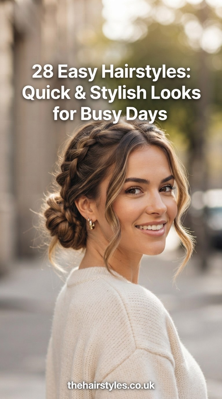 28 Easy Hairstyles: Quick & Stylish Looks for Busy Days