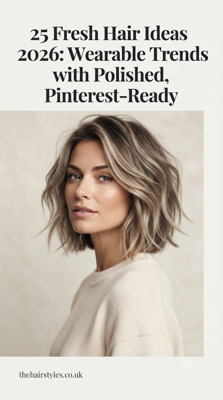 25 Fresh Hair Ideas 2026: Wearable Trends with Polished, Pinterest-Ready Detail