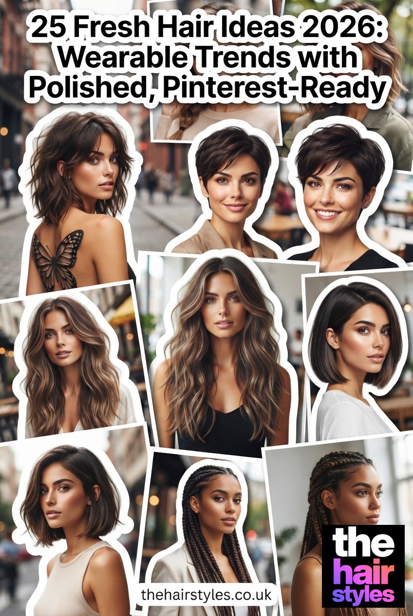 25 Fresh Hair Ideas 2026: Wearable Trends with Polished, Pinterest-Ready Detail
