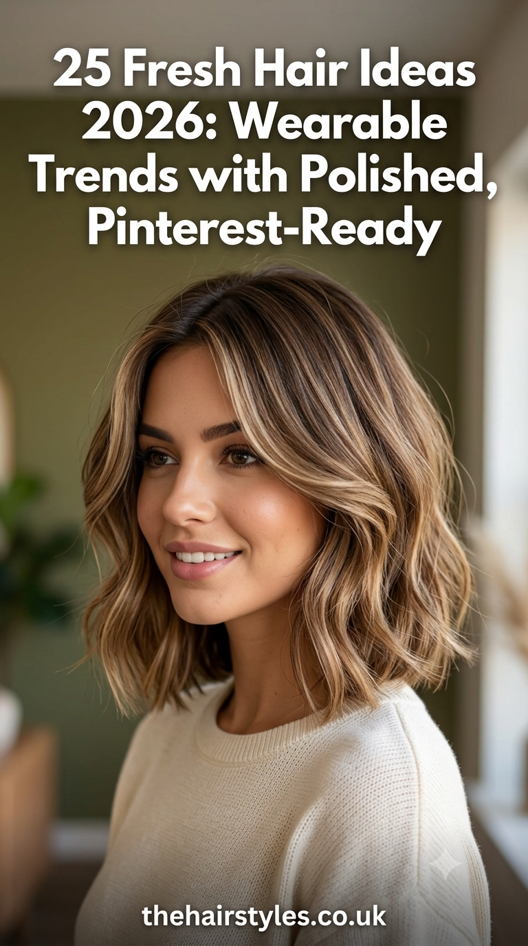 25 Fresh Hair Ideas 2026: Wearable Trends with Polished, Pinterest-Ready Detail