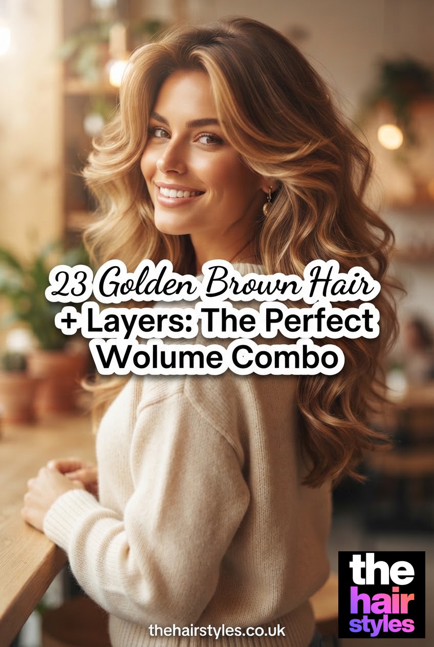 23 Golden Brown Hair + Layers: The Perfect Volume Combo