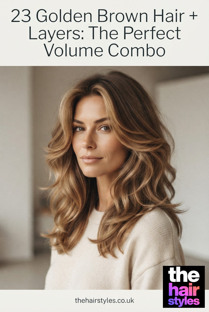 23 Golden Brown Hair + Layers: The Perfect Volume Combo