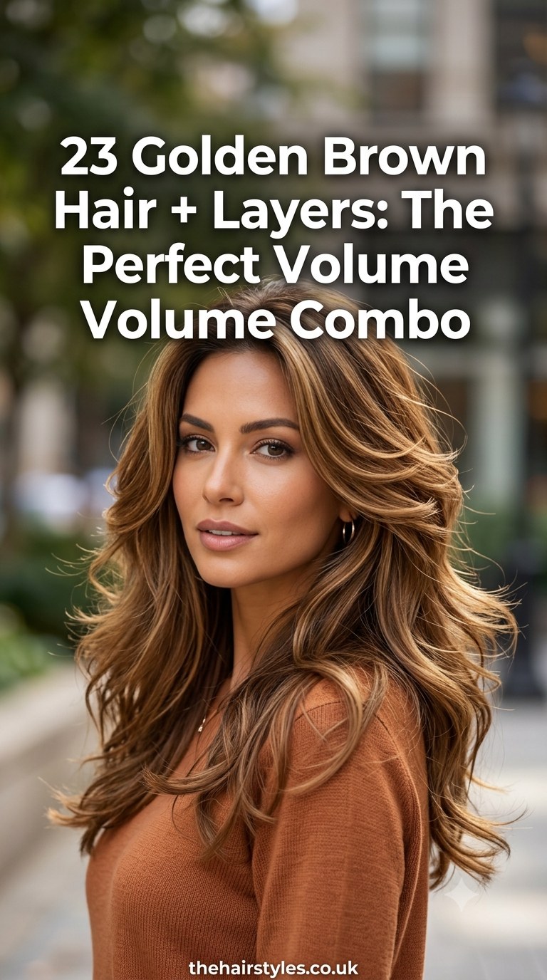23 Golden Brown Hair + Layers: The Perfect Volume Combo