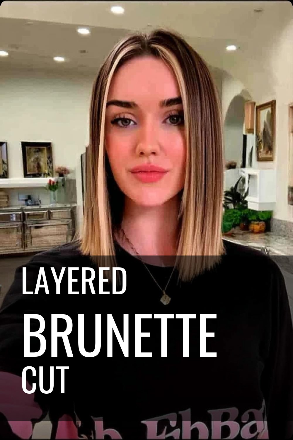 Layered Brunette Cut