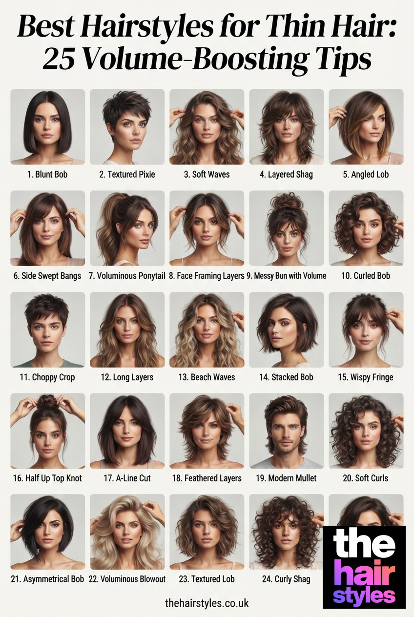 Best Hairstyles for Thin Hair: 25 Volume-Boosting Tips