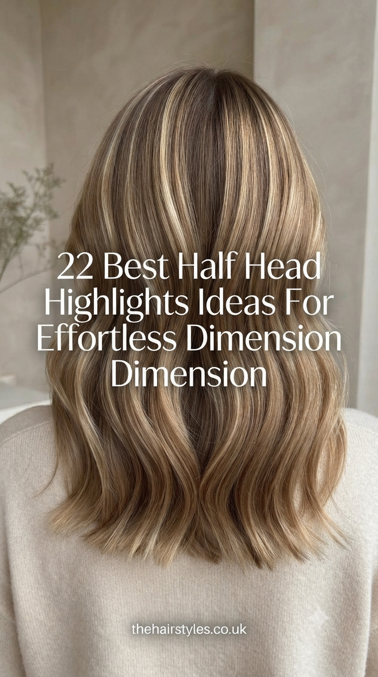 22 Best Half Head Highlights Ideas For Effortless Dimension