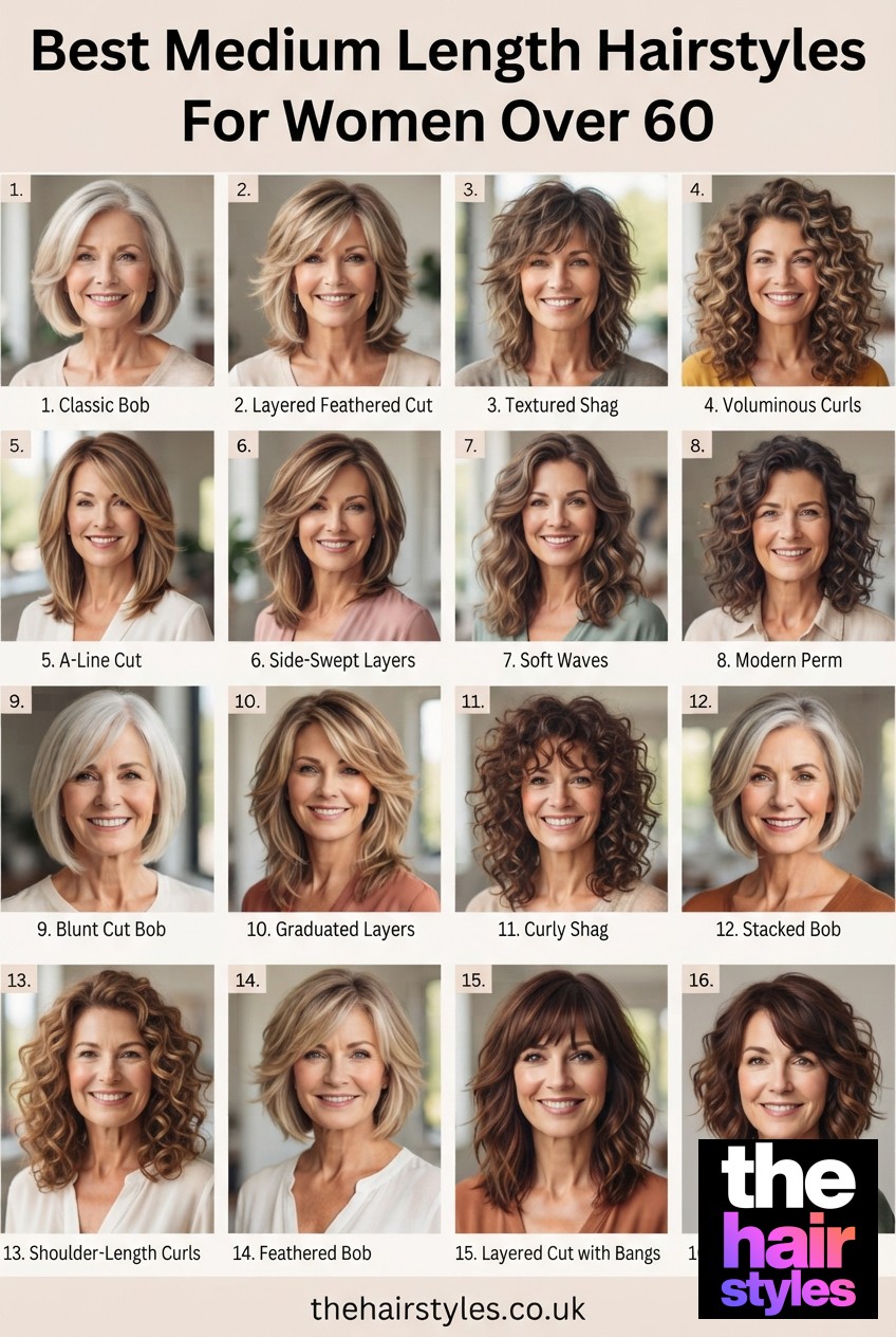 Best Medium Length Hairstyles For Women Over 60