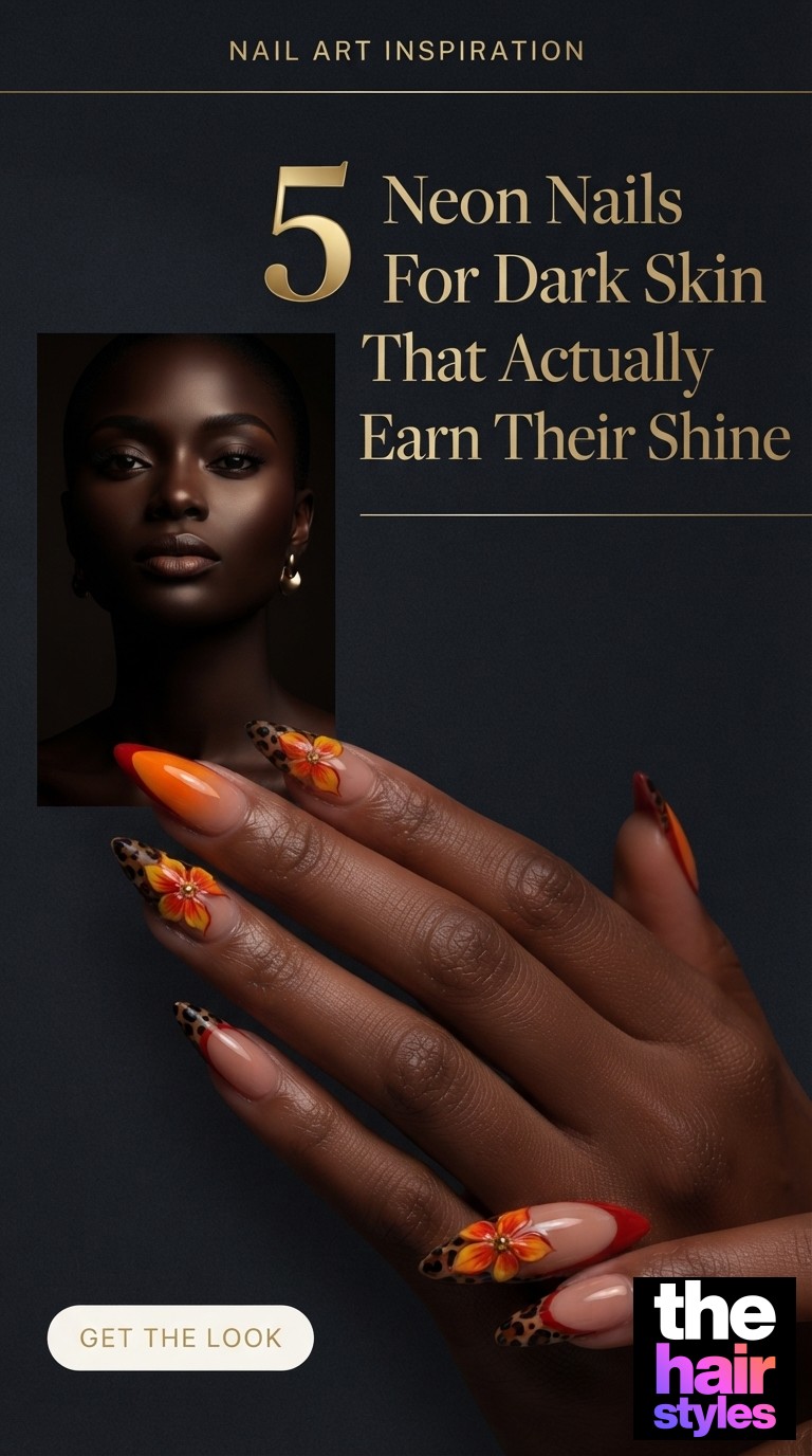 5 Neon Nails For Dark Skin That Actually Earn Their Shine