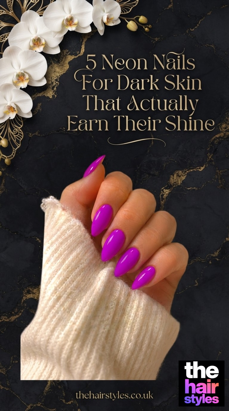 5 Neon Nails For Dark Skin That Actually Earn Their Shine