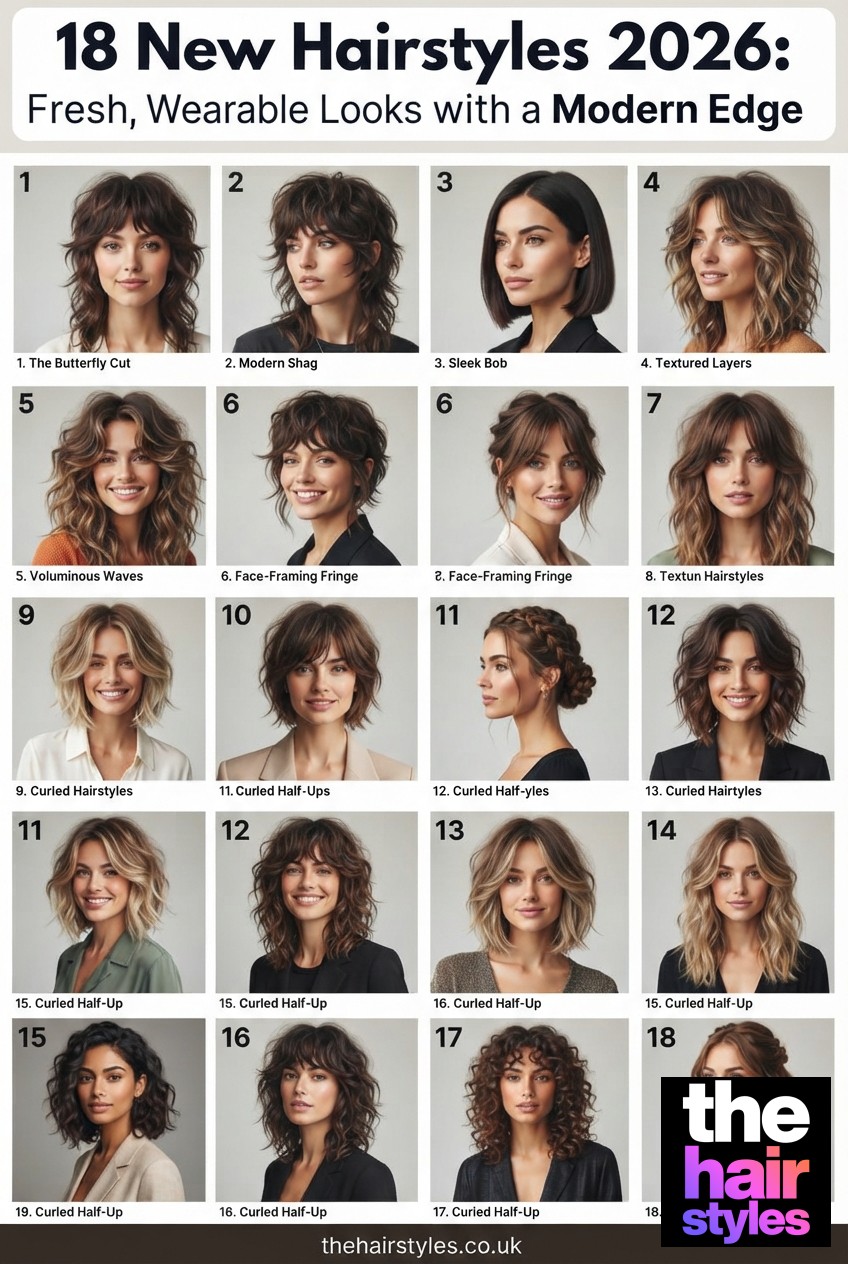 18 New Hairstyles 2026: Fresh, Wearable Looks with a Modern Edge