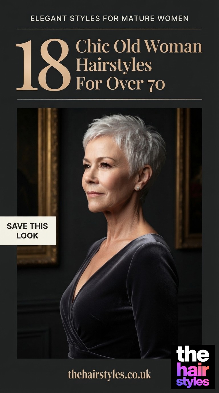 18 Chic Old Woman Hairstyles For Over 70