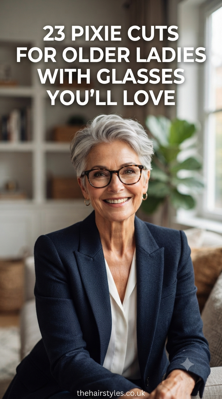 23 Pixie Cuts For Older Ladies With Glasses You’ll Love