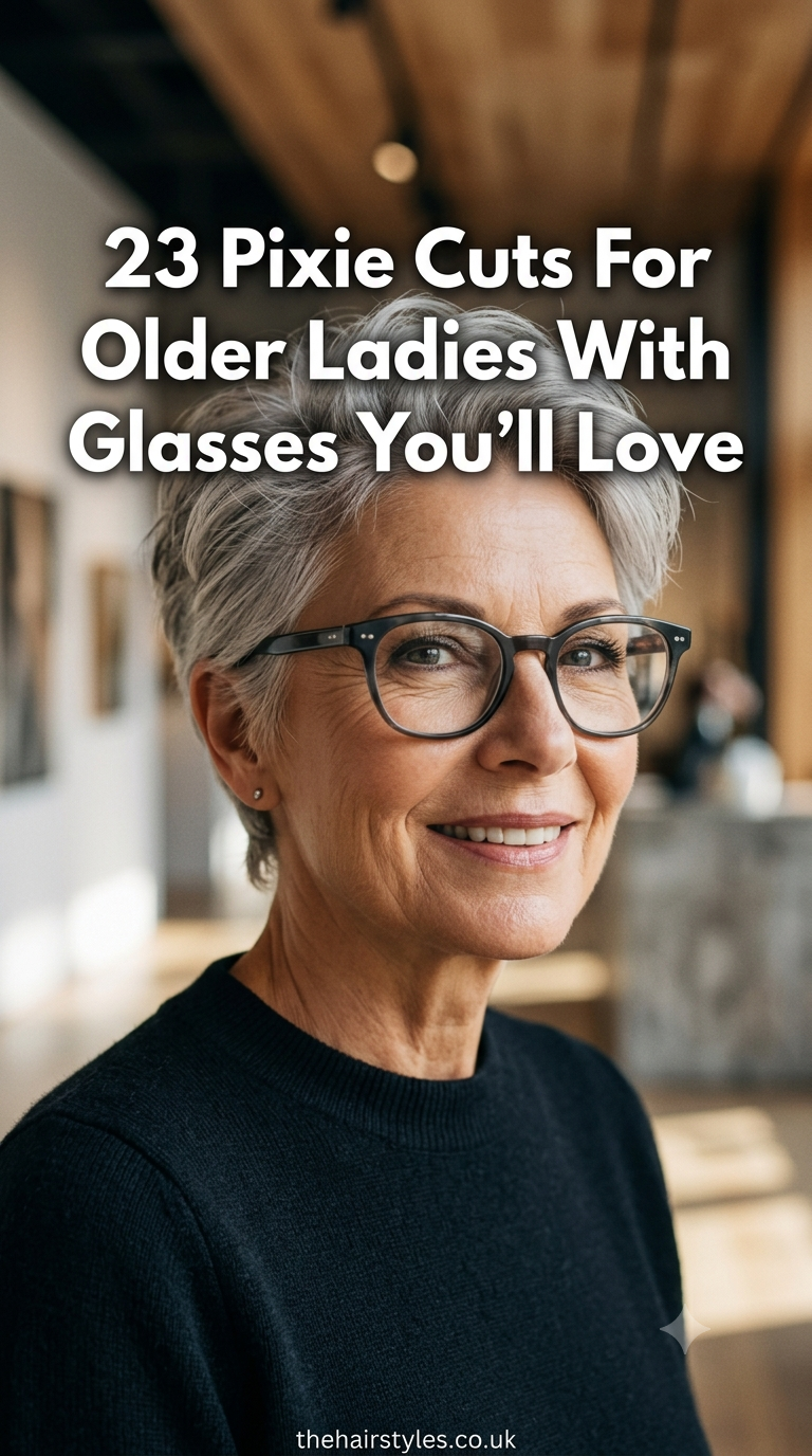 23 Pixie Cuts For Older Ladies With Glasses You’ll Love