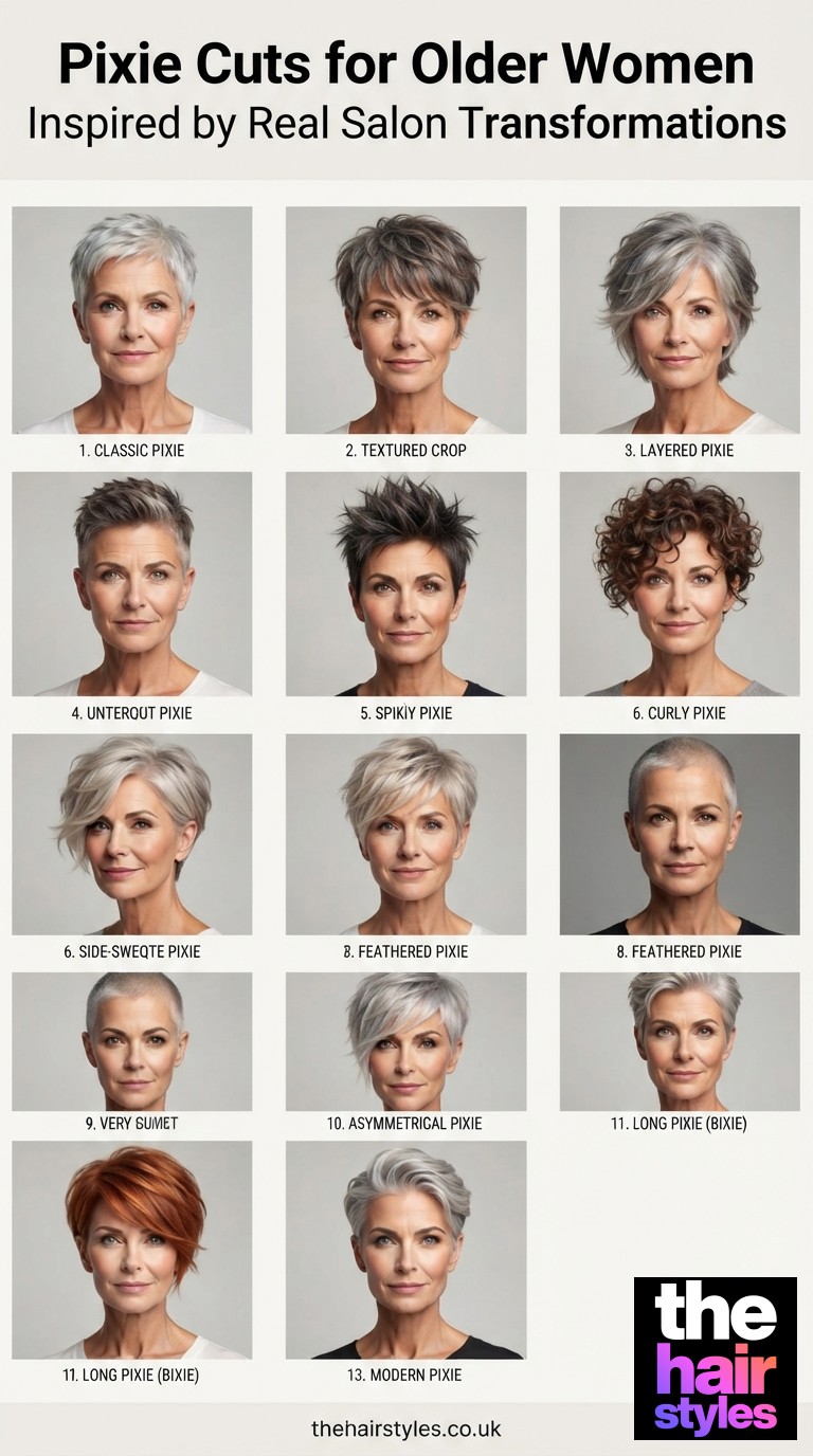 Pixie Cuts for Older Women Inspired by Real Salon Transformations