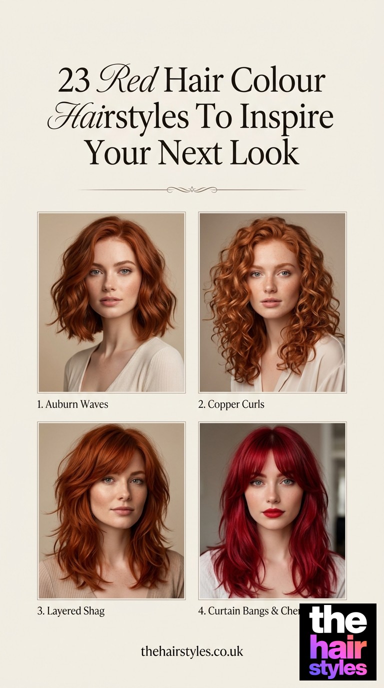 23 Red Hair Colour Hairstyles To Inspire Your Next Look