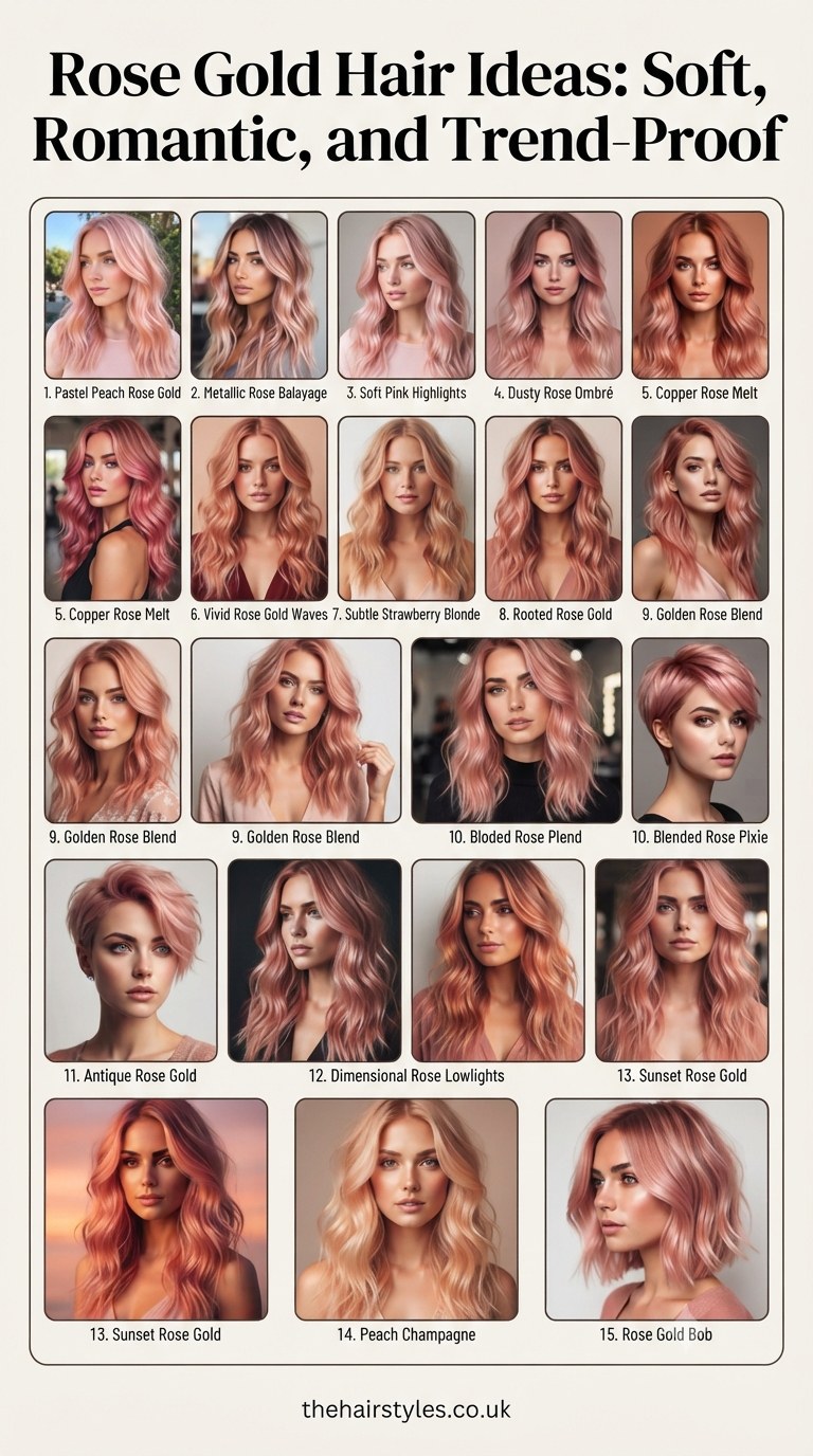 Rose Gold Hair Ideas: Soft, Romantic, and Trend-Proof