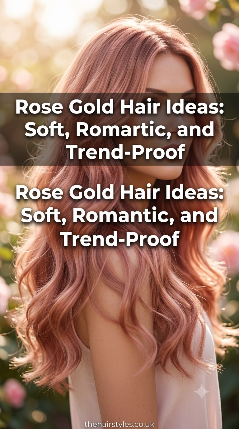 Rose Gold Hair Ideas: Soft, Romantic, and Trend-Proof