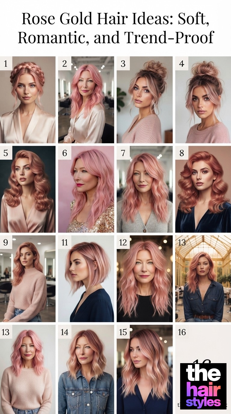 Rose Gold Hair Ideas: Soft, Romantic, and Trend-Proof