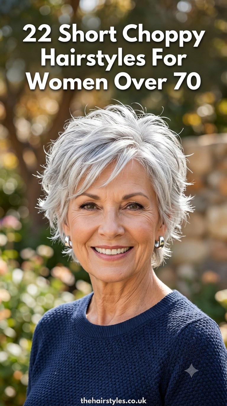 22 Short Choppy Hairstyles For Women Over 70