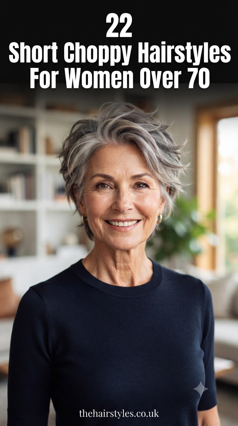 22 Short Choppy Hairstyles For Women Over 70