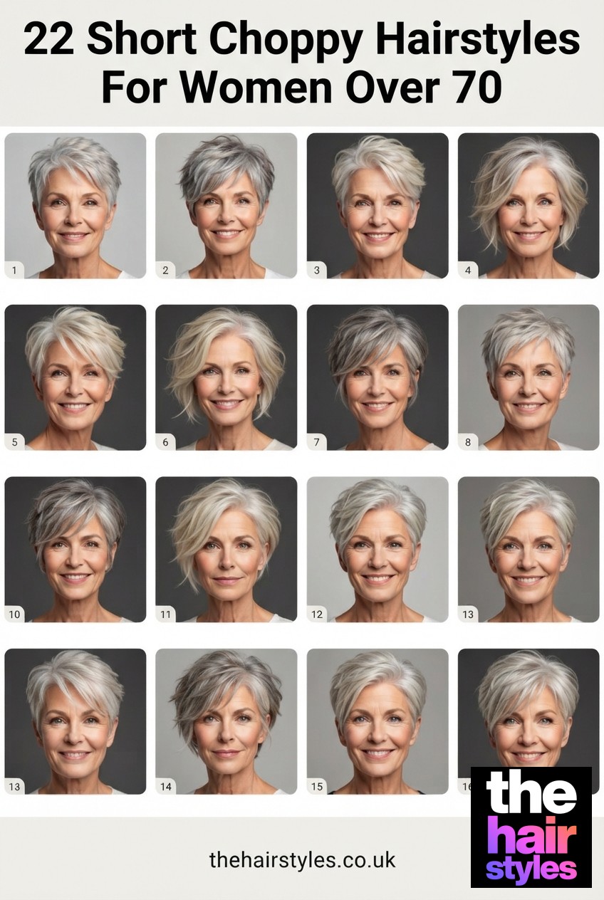 22 Short Choppy Hairstyles For Women Over 70