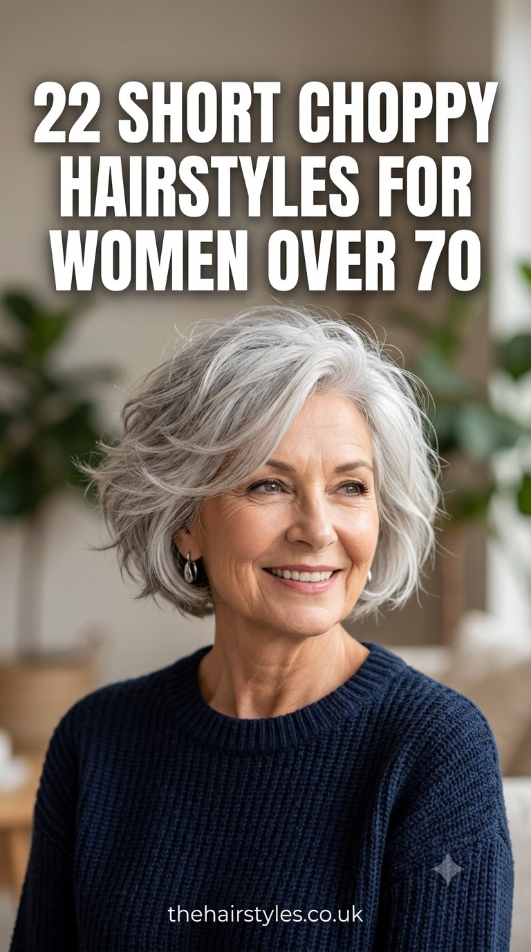 22 Short Choppy Hairstyles For Women Over 70