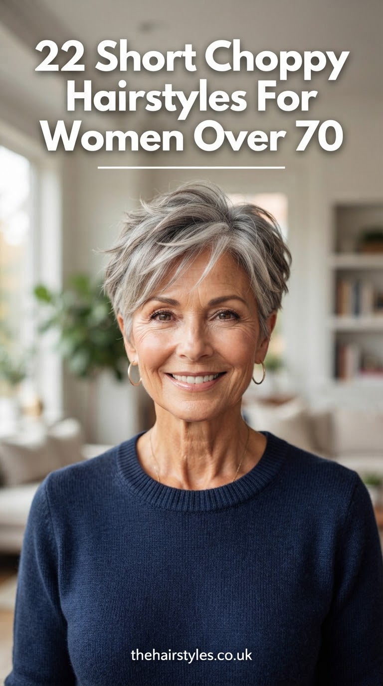 22 Short Choppy Hairstyles For Women Over 70
