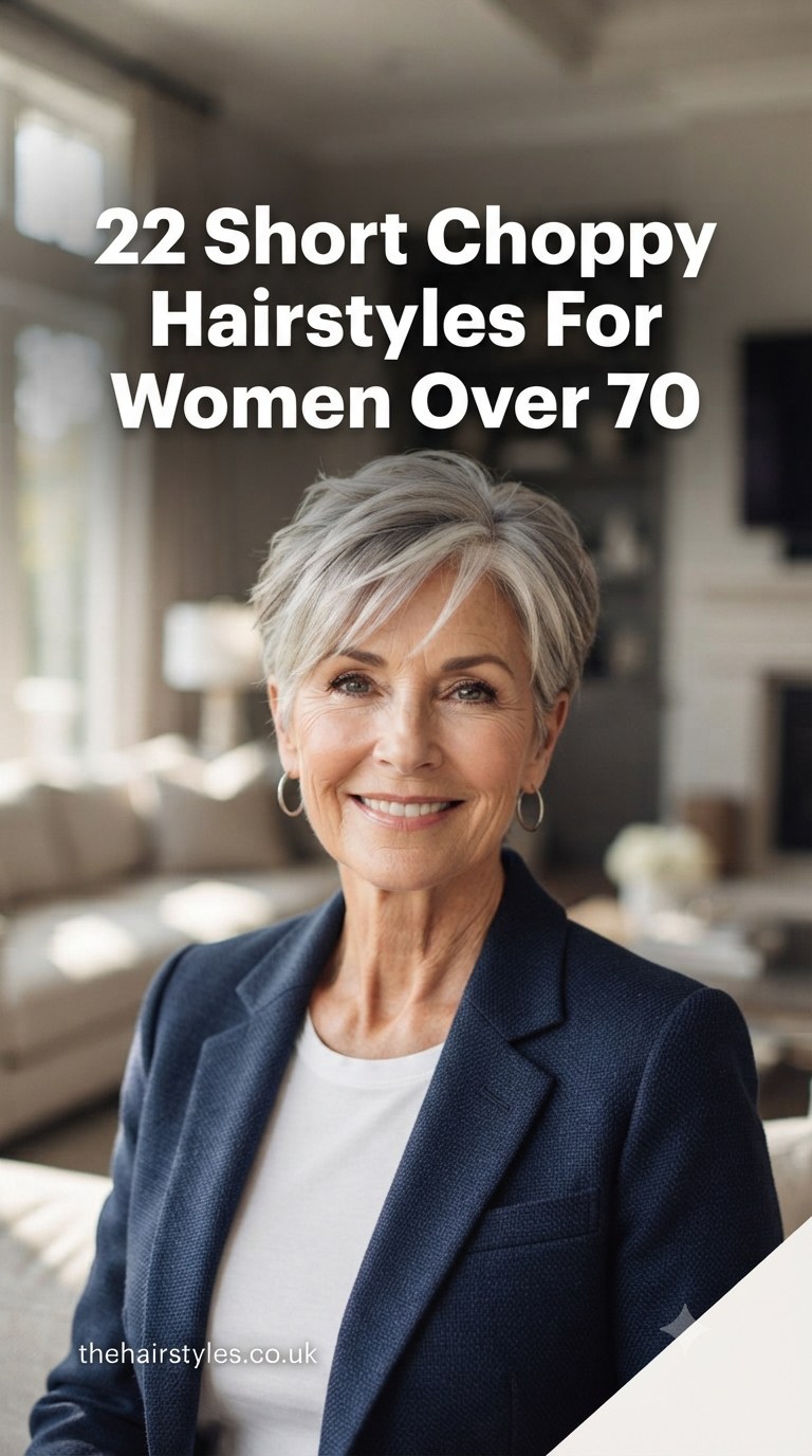 22 Short Choppy Hairstyles For Women Over 70