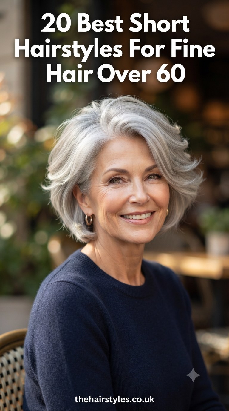 20 Best Short Hairstyles For Fine Hair Over 60