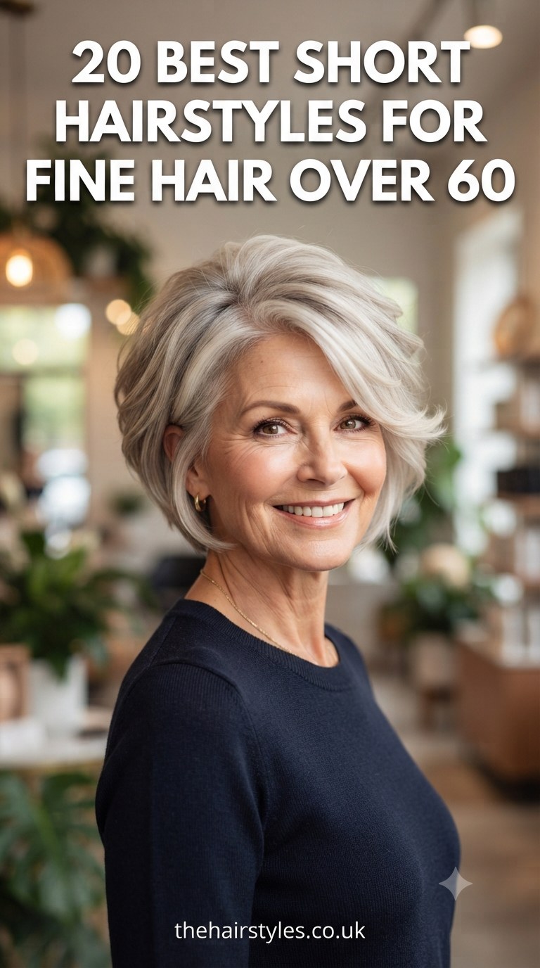 20 Best Short Hairstyles For Fine Hair Over 60