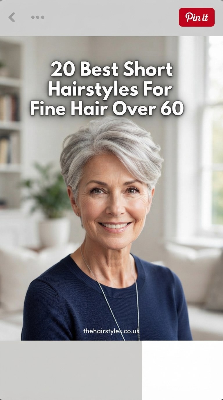 20 Best Short Hairstyles For Fine Hair Over 60