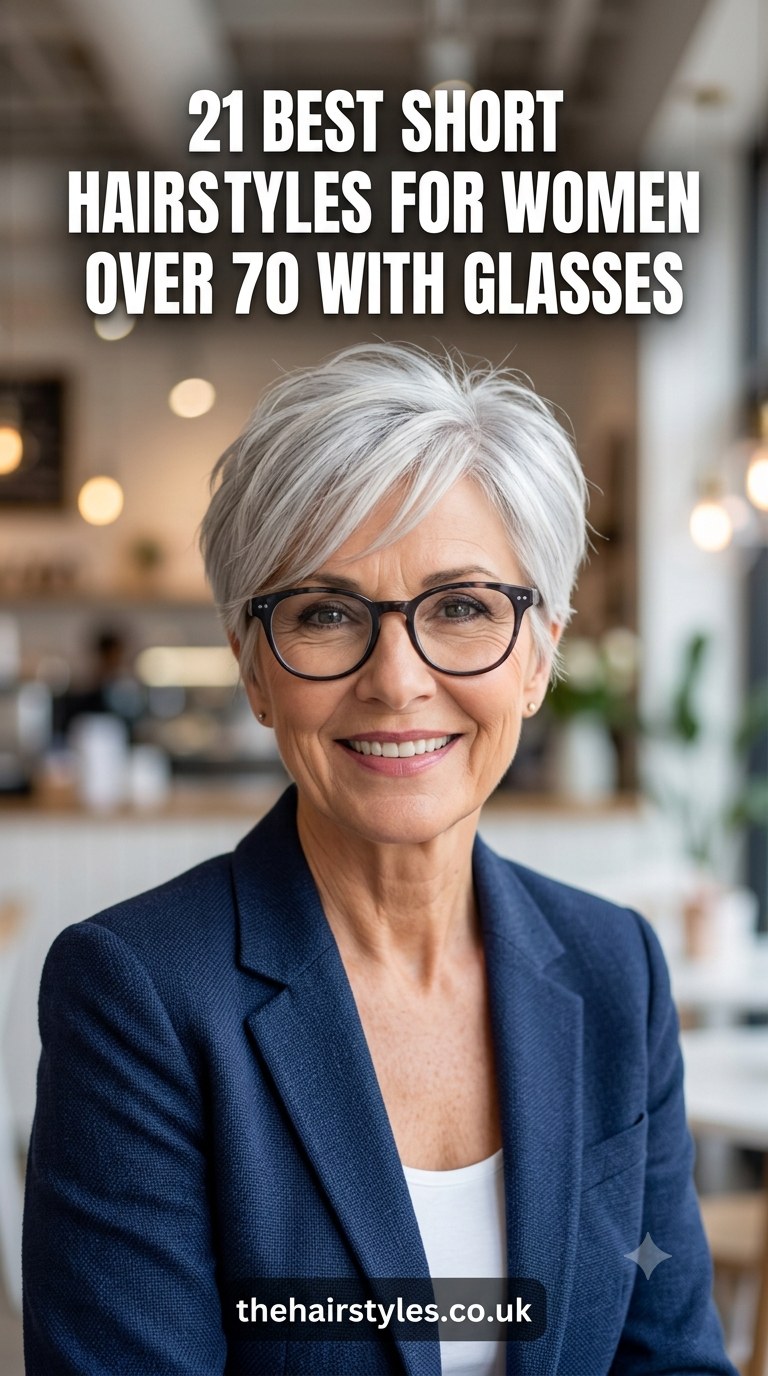 21 Best Short Hairstyles For Women Over 70 With Glasses