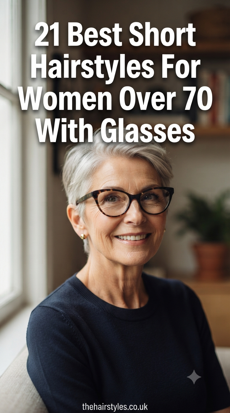 21 Best Short Hairstyles For Women Over 70 With Glasses