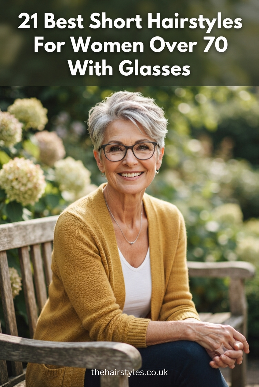 21 Best Short Hairstyles For Women Over 70 With Glasses