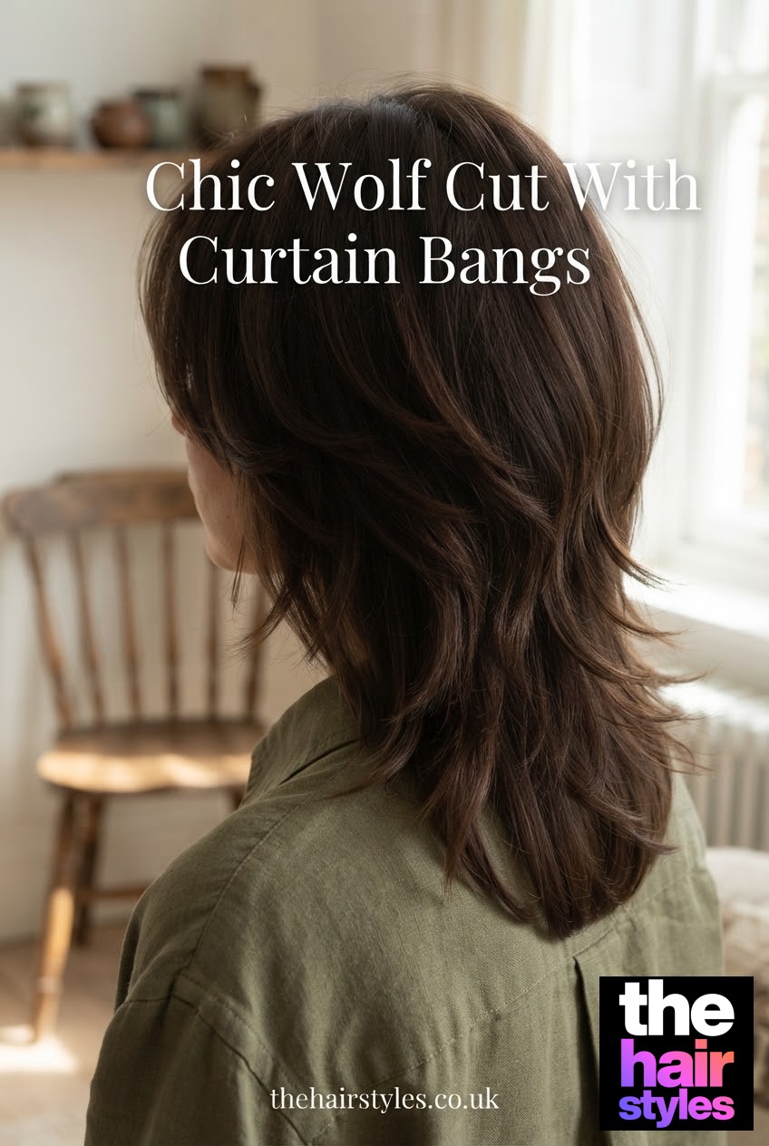 Chic Wolf Cut With Curtain Bangs