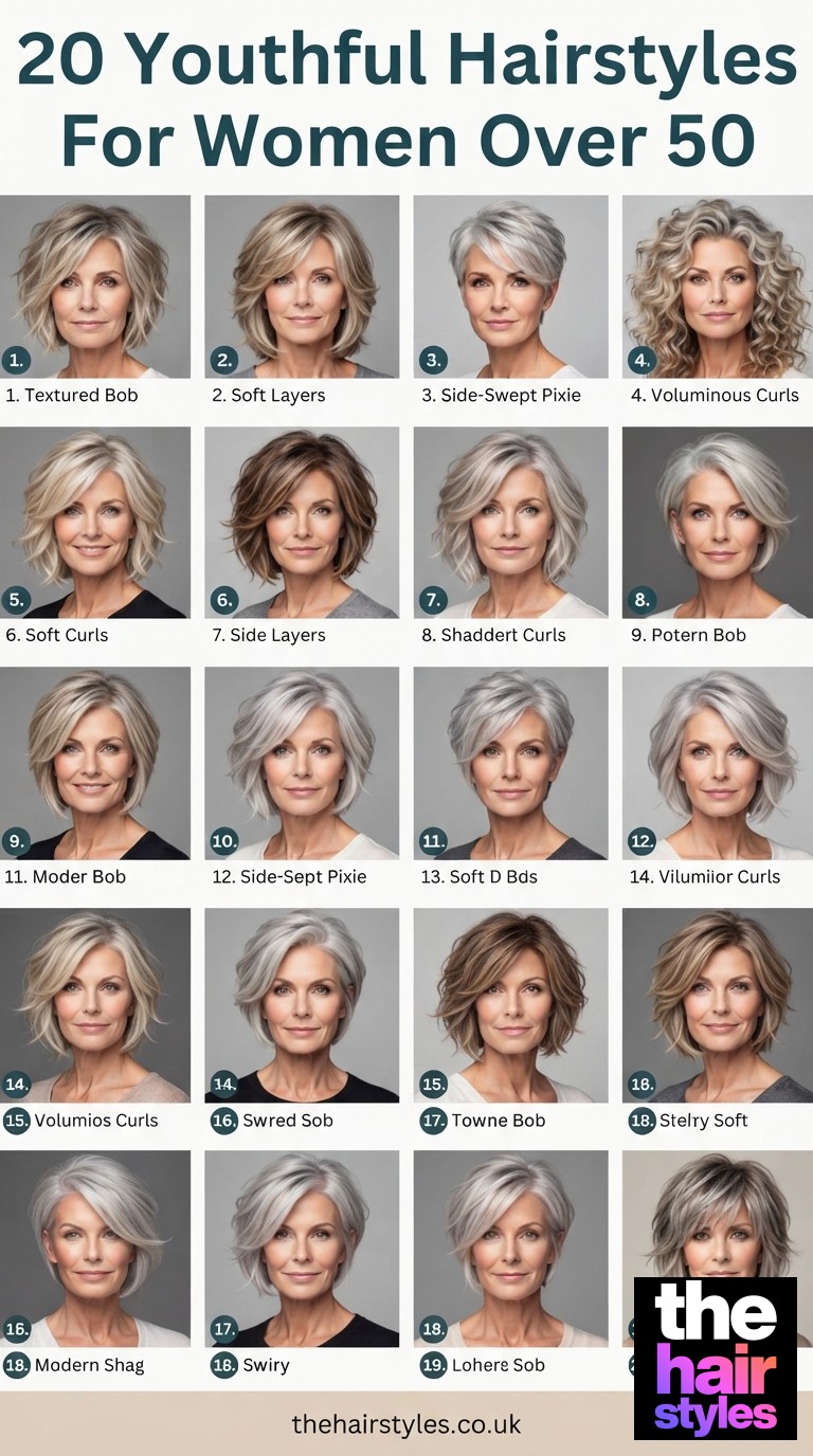 20 Youthful Hairstyles For Women Over 50