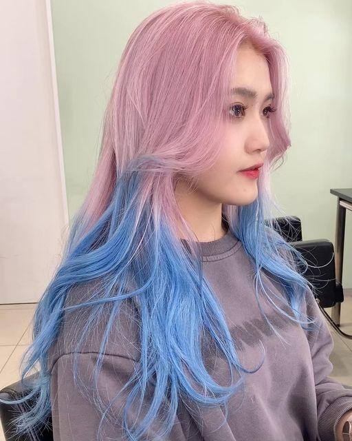 Pastel coloured hair