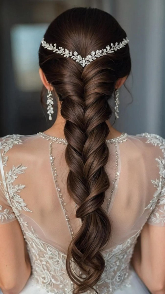 Princess inspired braided bridal hair