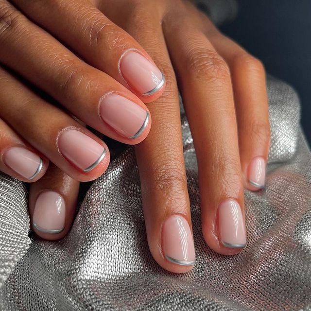 Reverse French manicure