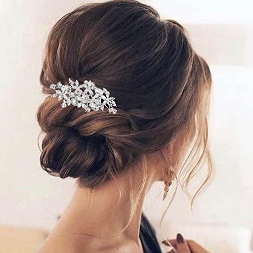 Floral updo wedding guest hairstyle
