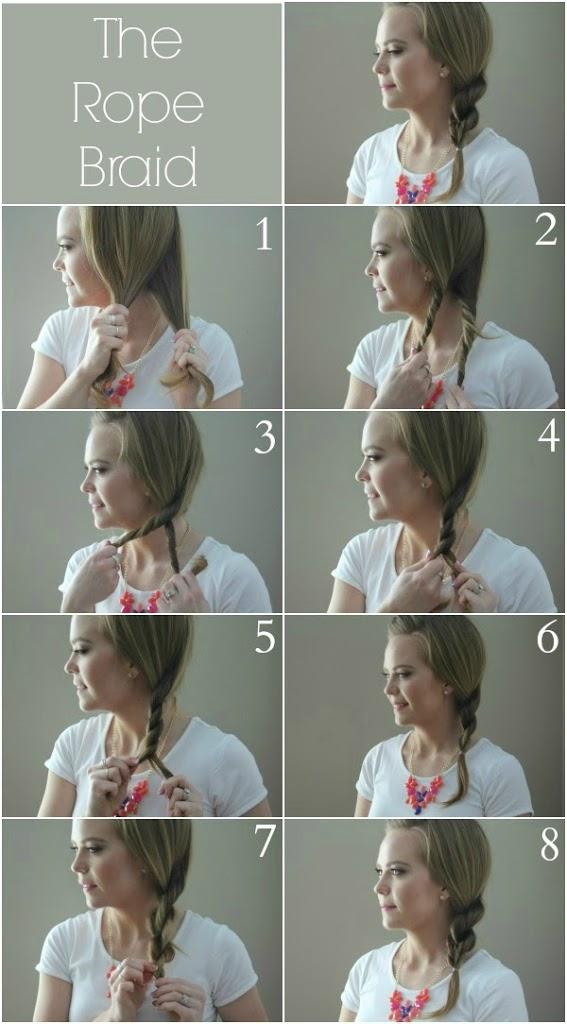 Easy rope braid technique