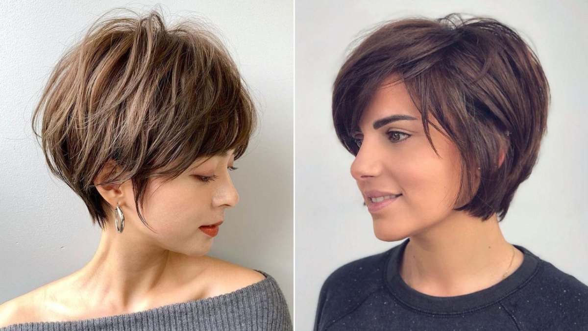 Short hairstyle for thick hair