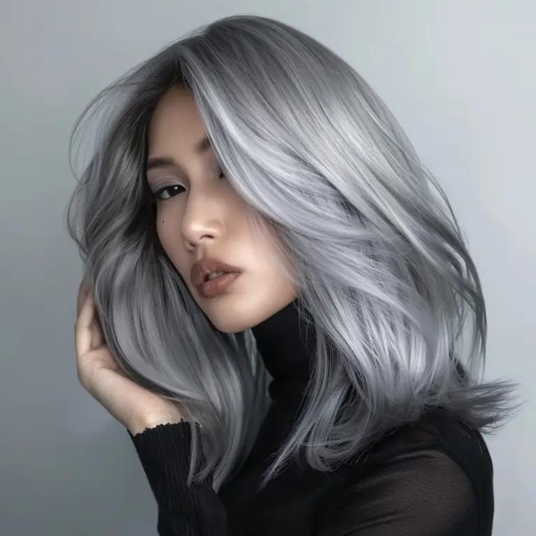 Silver grey hair trend