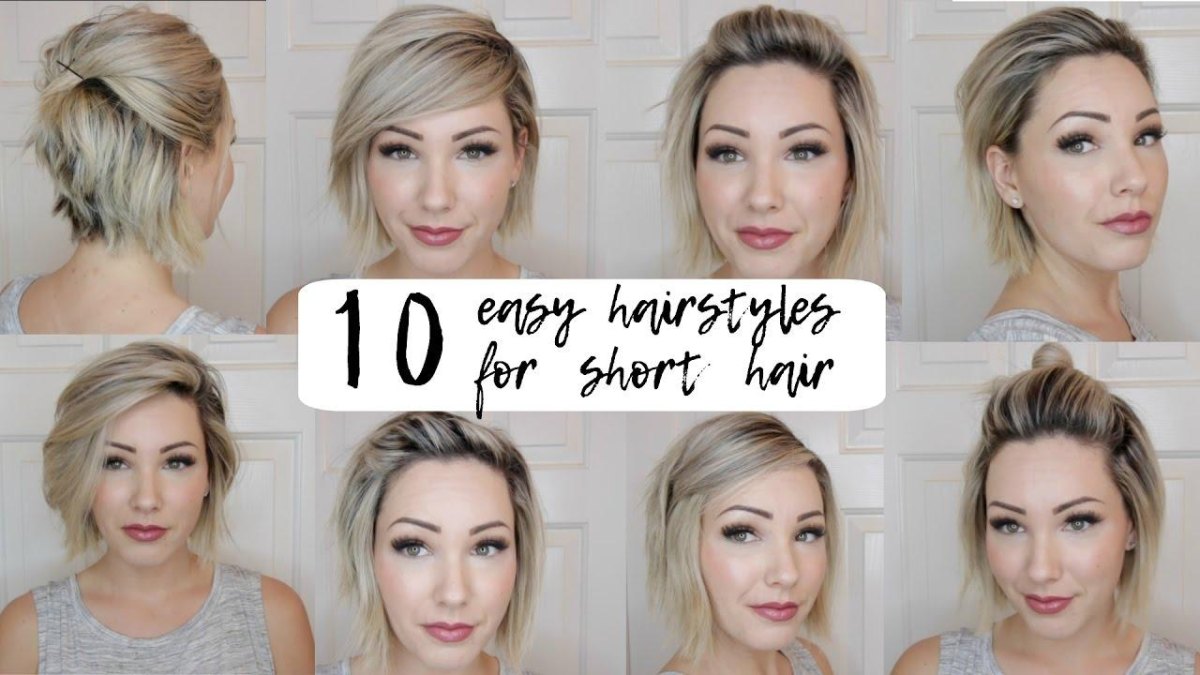 Easy short hairstyle for women