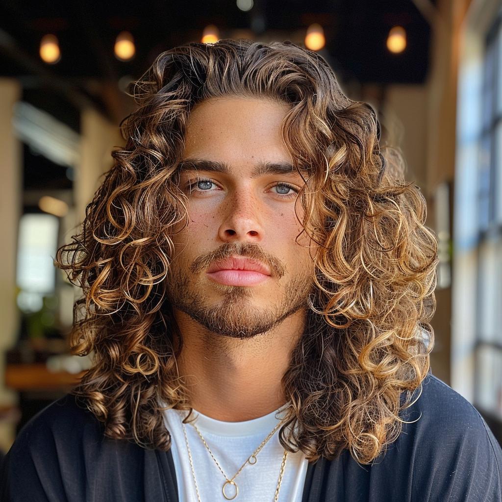 32 Hairstyles for Men with Long Curly Hair