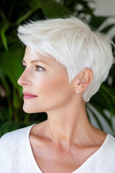 32 Short Choppy Hairstyles for Women Over 70