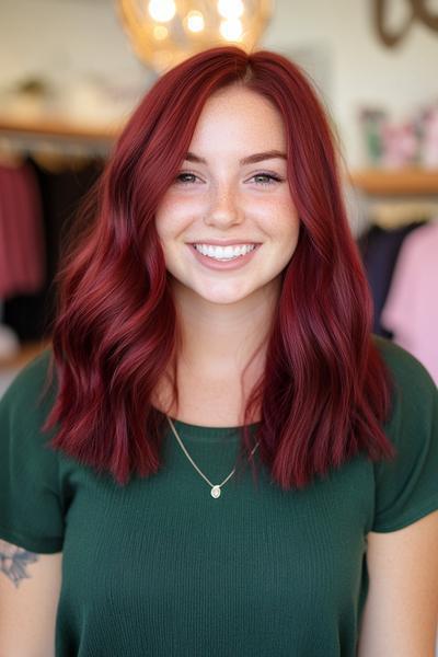 41 Burgundy Dark Red Hair That Are Perfect for All Ages